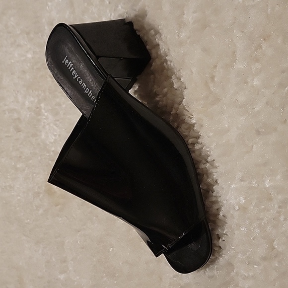 Jeffrey Campbell Petra shiny black heels - Picture 3 of 8